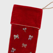 Load image into Gallery viewer, Bow stocking, red
