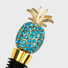 Load image into Gallery viewer, Pineapple wine stopper, turquoise