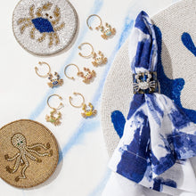 Load image into Gallery viewer, Crab wine charms, rainbow