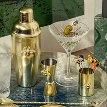 Load image into Gallery viewer, Stripey bee cocktail shaker set