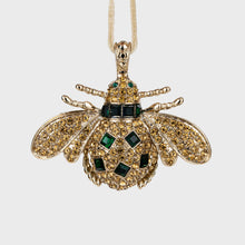 Load image into Gallery viewer, Classic bee hanging ornament boxed set, red and green