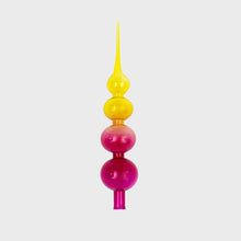 Load image into Gallery viewer, Glass bubble ombre tree topper, pink and citrine