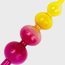 Load image into Gallery viewer, Glass bubble ombre tree topper, pink and citrine