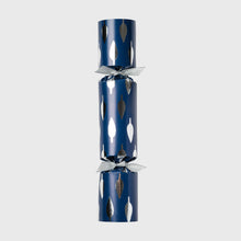 Load image into Gallery viewer, Luxury celebration crackers, navy with silver, set of six
