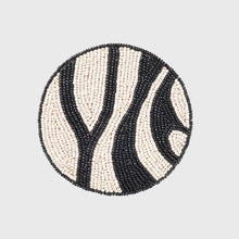 Load image into Gallery viewer, Zebra coasters, black