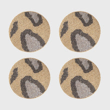 Load image into Gallery viewer, Animal pattern coasters, gold