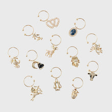 Load image into Gallery viewer, Zodiac wine charm gift set