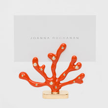 Load image into Gallery viewer, Coral placecard holders, coral, set of two