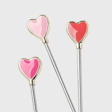 Load image into Gallery viewer, Heart swizzle sticks