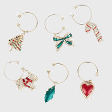 Load image into Gallery viewer, Christmas wine charms
