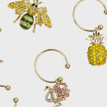 Load image into Gallery viewer, Tropical wine charms