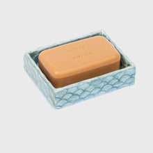 Load image into Gallery viewer, Capiz trays, aqua blue , set of two