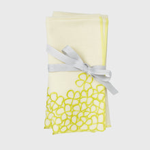 Load image into Gallery viewer, Hydrangea dinner napkins, citrus, set of two