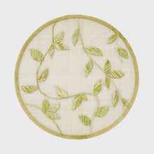 Load image into Gallery viewer, Straw leaf placemat, citrus, set of four