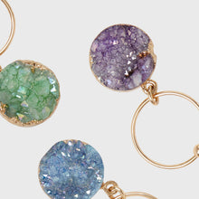 Load image into Gallery viewer, Druzy wine charms, set of six