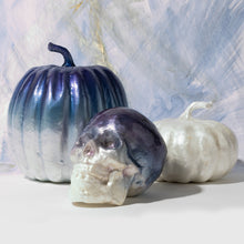 Load image into Gallery viewer, Large capiz pumpkin, blue ombre