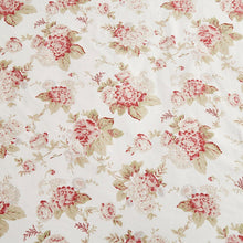 Load image into Gallery viewer, DaDa Bedding Hint of Mint Dainty Cottage Floral Roses Cotton Fitted Sheet w/ Pillow Case (3036)