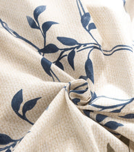 Load image into Gallery viewer, Tache Poplin Cotton Elegant Leaf Vine Cream Beige Fitted Sheet / Flat Sheet (JHW-842)