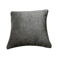 Load image into Gallery viewer, Tache Velvet Dreams Dark Taupe Plush Waves Cushion Covers / Euro Sham (JHW-852BR)