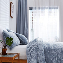 Load image into Gallery viewer, Tache Velvet Dreams Light Blue Plush Diamond Tufted Cushion Covers / Euro Sham (JHW-853LB)