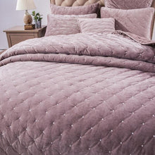 Load image into Gallery viewer, Tache Velvet Dreams Purple Mauve Plush Diamond Tufted Pillow Sham (JHW-853P)