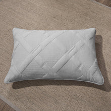 Load image into Gallery viewer, Tache Cotton Light Grey Silver Soothing Pastel Diamond Pillow Sham (JHW-862)