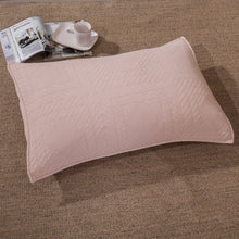 Load image into Gallery viewer, Tache Cotton Stone Washed Soothing Pastel Rustic Blush Pink Diamond Pillow Sham (JHW-863)