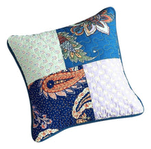 Load image into Gallery viewer, Tache Cotton Patchwork Paisley Bohemian Night Flower Cushion Cover 2-Pieces (JHW-882)
