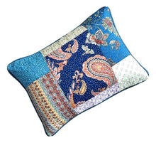 Load image into Gallery viewer, Tache Cotton Patchwork Paisley Bohemian Night Flower Pillow Sham (JHW-882)