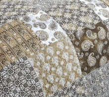 Load image into Gallery viewer, DaDalogy Bedding Bed in a Bag Bundle Set - Bohemian Paisley Dreams Floral Olive Brown Patchwork Bedspread Set (JHW885)