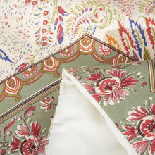 Load image into Gallery viewer, DaDa Bedding Botanical Cranberry Sage Chevron Floral Duvet Cover Set w/ Pillow Cases (JHW-924)