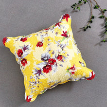 Load image into Gallery viewer, DaDa Bedding Bed in a Bag Bundle Set - Radiant Sunshine Yellow Hummingbirds Floral Bedding Set (JHW-925)