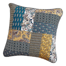 Load image into Gallery viewer, DaDalogy Bedding Set of 2 Honey Cove Floral Patchwork Throw Pillow Covers, 18" x 18" (JHW957)
