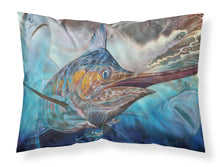 Load image into Gallery viewer, Running The Guantlet Blue Marlin  Standard Pillowcase – Artistic Decorative Front, White Back JMA2000PILLOWCASE