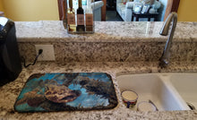 Load image into Gallery viewer, Golden Goliath Grouper Dish Drying Mat – Absorbent, Artistic Kitchen Essentials JMA2003DDM
