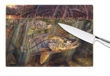 Load image into Gallery viewer, Grove Garden Snook Glass Cutting Boards – Durable, Decorative Kitchen Art Large JMA2004LCB