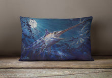 Load image into Gallery viewer, Prince Of Darkness Swordfish Canvas Fabric Decorative Pillow JMA2006PW1216
