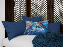 Load image into Gallery viewer, White Night White Marlin Canvas Fabric Decorative Pillow JMA2008PW1216