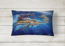 Load image into Gallery viewer, Majesty Sailfish Canvas Fabric Decorative Pillow JMA2010PW1216
