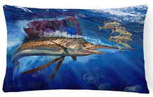 Load image into Gallery viewer, Majesty Sailfish Canvas Fabric Decorative Pillow JMA2010PW1216
