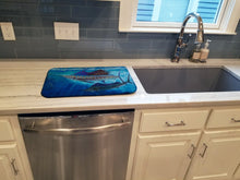 Load image into Gallery viewer, Wide Open Sailfish Dish Drying Mat – Absorbent, Artistic Kitchen Essentials JMA2011DDM