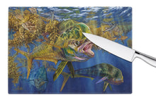 Load image into Gallery viewer, Seaweed Salad Mahi Glass Cutting Boards – Durable, Decorative Kitchen Art Large JMA2013LCB