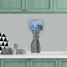 Load image into Gallery viewer, Blue Heron Sailboats Dog River Bridge Leash or Key Holder JMK1001TH68