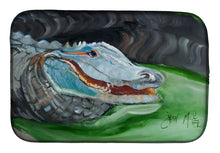 Load image into Gallery viewer, Blue Alligator Dish Drying Mat – Absorbent, Artistic Kitchen Essentials JMK1003DDM
