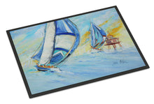 Load image into Gallery viewer, Sailboats and Middle Bay Lighthouse Doormat - 24x36 Decorative Floor Mat – Indoor/Outdoor Rug with Artistic Flair JMK1005JMAT
