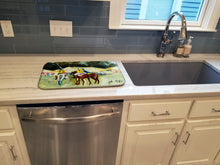 Load image into Gallery viewer, Polo at the Point Dish Drying Mat – Absorbent, Artistic Kitchen Essentials JMK1006DDM