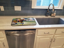 Load image into Gallery viewer, Polo at the Point Dish Drying Mat – Absorbent, Artistic Kitchen Essentials JMK1008DDM