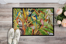 Load image into Gallery viewer, Three Blue Parrots Doormat - 24x36 Decorative Floor Mat – Indoor/Outdoor Rug with Artistic Flair JMK1010JMAT