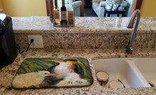 Load image into Gallery viewer, Happy Family Dish Drying Mat – Absorbent, Artistic Kitchen Essentials JMK1015DDM