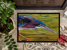 Load image into Gallery viewer, Green Heron Doormat - 24x36 Decorative Floor Mat – Indoor/Outdoor Rug with Artistic Flair JMK1016JMAT